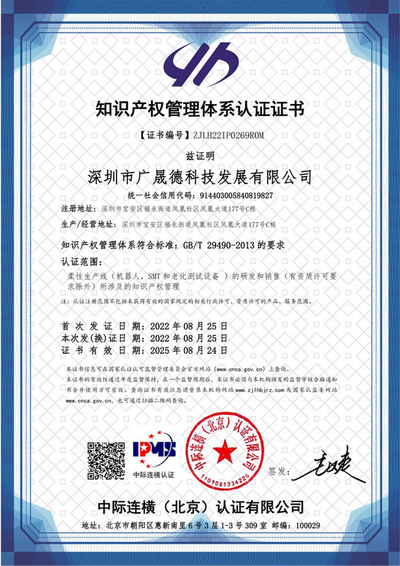 太阳成集团tyc7111cc知识产权管理体系认证